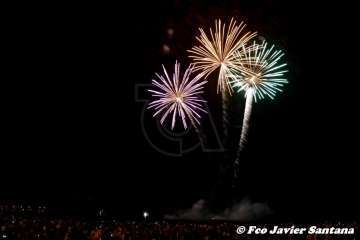 Los fuegos de Melenara 2018 (Foto Francisco Santana Ravelo)